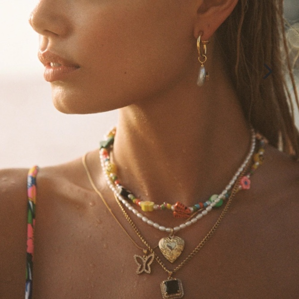 Vanessa Mooney pearl locket necklace